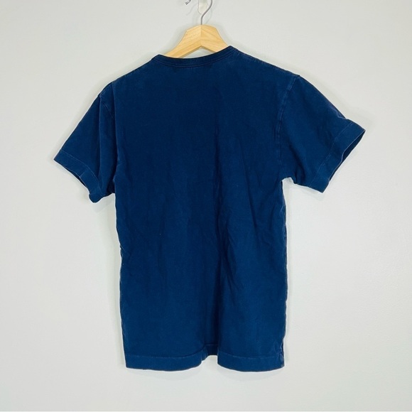 Comme De Garçons Play Navy Double Hearts T-Shirt Medium - Picture 5 of 5